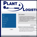 Screen shot of the Plant Logistics Ltd website.