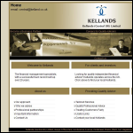 Screen shot of the Kellands (Glasgow) Ltd website.