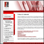 Screen shot of the Pollock & Galbraith Ltd website.
