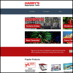 Screen shot of the Harry's Department Store Ltd website.