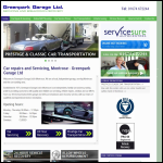Screen shot of the J T Forsyth, Greenpark Garage Ltd website.