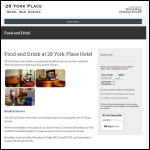 Screen shot of the 28 York Place Ltd website.