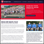 Screen shot of the Am Sportstours Ltd website.