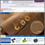 Screen shot of the James Grove & Sons,limited website.