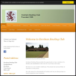Screen shot of the The Horsham Bowling Club Ltd website.
