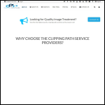 Screen shot of the Clipping Path Service Providers website.