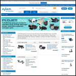 Screen shot of the Xylem Jabsco Ltd website.