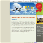 Screen shot of the Yorkshire Flying Services Ltd website.