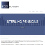 Screen shot of the Sterling Pension Management Ltd website.