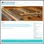 Screen shot of the Waller & Waller (Opticians) Ltd website.