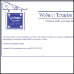 Screen shot of the Woburn Financial & Taxation Services Ltd website.