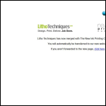 Screen shot of the Litho Techniques (Kenley) Ltd website.