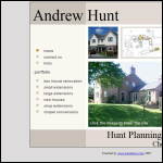 Screen shot of the A. Hunt Design Services Ltd website.