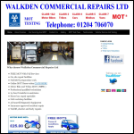 Screen shot of the Walkden Commercial Repairs Ltd website.