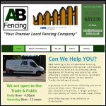 Screen shot of the A. & B. Fencing & Roofing Ltd website.