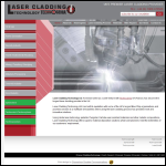 Screen shot of the Laser Cladding Technology website.