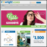 Screen shot of the Wright Homes Ltd website.