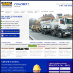 Screen shot of the Wirral Concrete Ltd website.