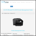 Screen shot of the Print Management 123 Ltd website.