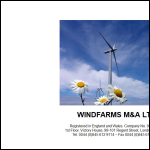 Screen shot of the Windfarms Ltd website.