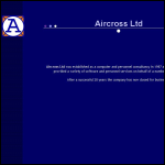 Screen shot of the Aircross Ltd website.