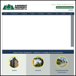 Screen shot of the Amhurst Properties Ltd website.