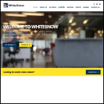 Screen shot of the Whitesnow Ltd website.