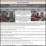 Screen shot of the The Oriental Carpet Warehouse Ltd website.