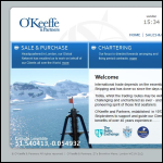 Screen shot of the O'keeffe & Partners Ltd website.