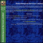 Screen shot of the Dominitemporal Services Ltd website.