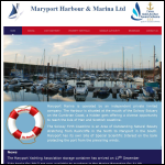 Screen shot of the Maryport Harbour & Marina Ltd website.