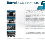 Screen shot of the Barrel Consultants Ltd website.