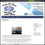Screen shot of the Pride of Place (Embroidery) Ltd website.