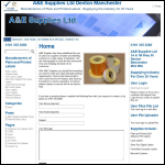 Screen shot of the A & E Supplies Ltd website.
