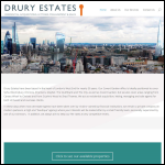 Screen shot of the Drury Estates Ltd website.
