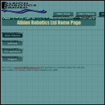 Screen shot of the Albion Robotics Ltd website.