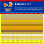Screen shot of the Ral-col Ltd website.