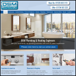 Screen shot of the Dsm Plumbing & Heating Ltd website.