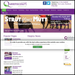 Screen shot of the Queenscourt Hospice website.