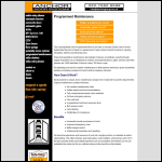 Screen shot of the Anchor Door Systems Ltd website.