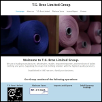 Screen shot of the T.G. Bros Ltd website.