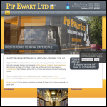 Screen shot of the Pip Ewart Ltd website.