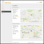 Screen shot of the Rothel (UK) Ltd website.