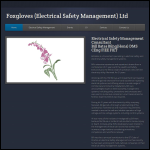 Screen shot of the Foxgloves Management Ltd website.