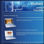Screen shot of the Bobec Ltd website.