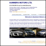 Screen shot of the Summers Motors Ltd website.