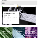 Screen shot of the Abc Music Ltd website.