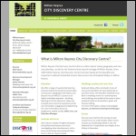 Screen shot of the City Discovery Centre website.