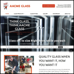 Screen shot of the Aacme Glass Ltd website.