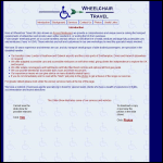 Screen shot of the Wheelchair Travel Ltd website.